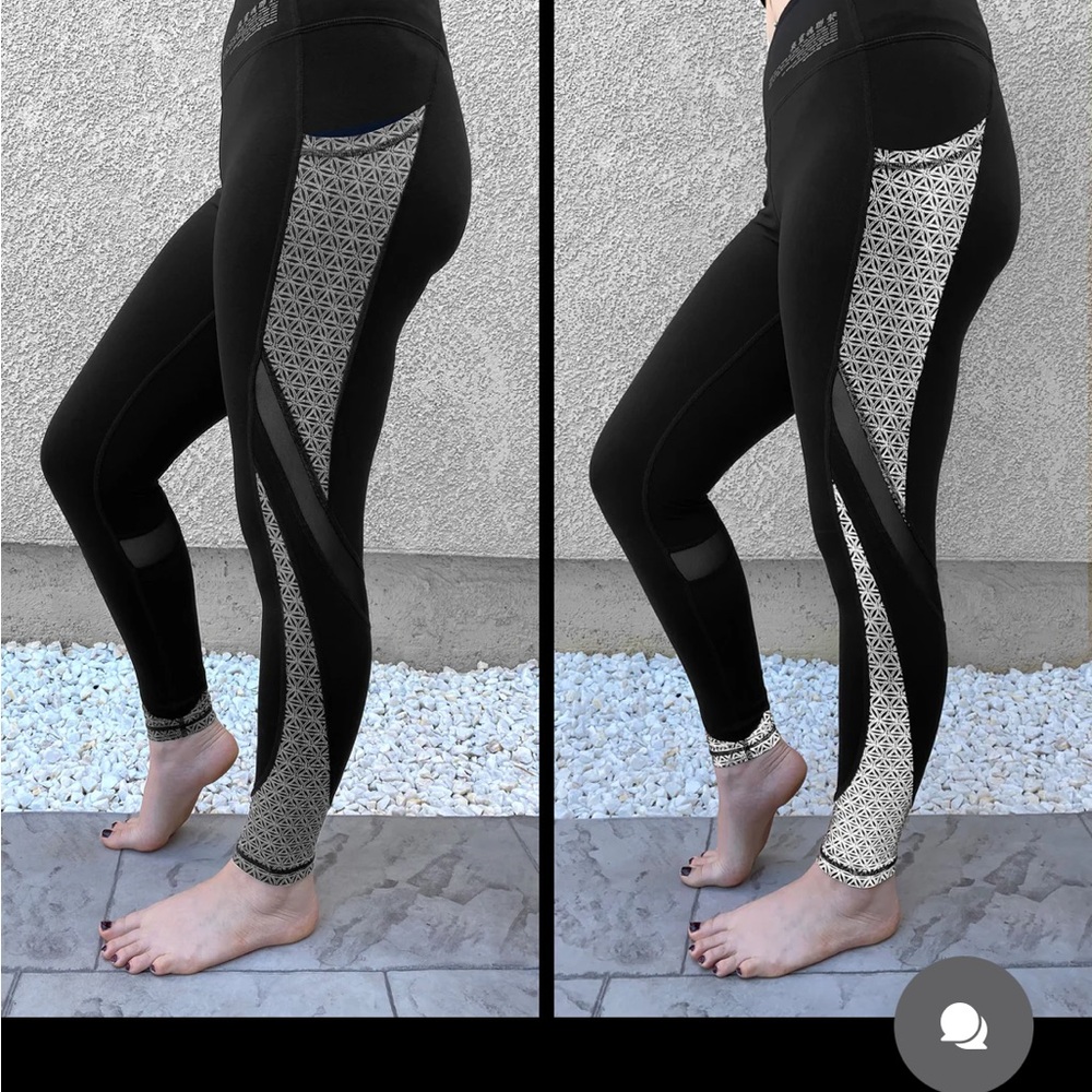 Rage Nation SILVER SEQUENCE • Reflective Yoga Pants / Leggings